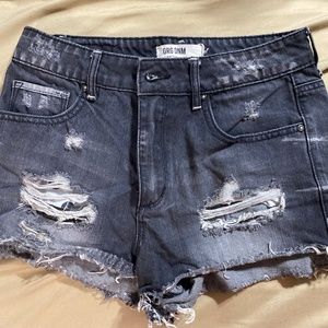 Denim shorts